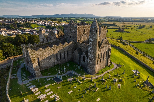 The Medieval cathedral at the Rock of Cashel in Ireland